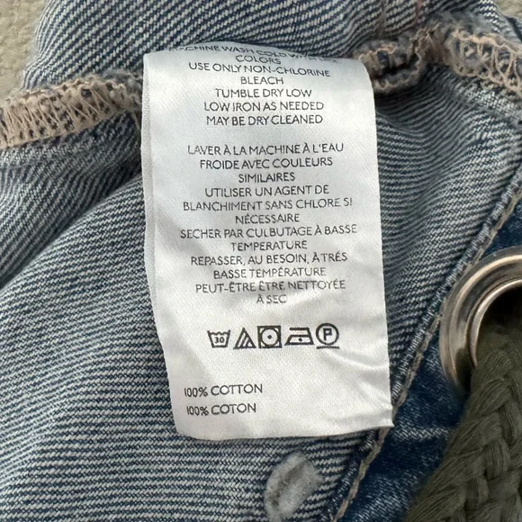 Free People Moxie Barrel Jeans Denim Blue Patches Baggy Slouchy Boho Festival 31 - Picture 13 of 14